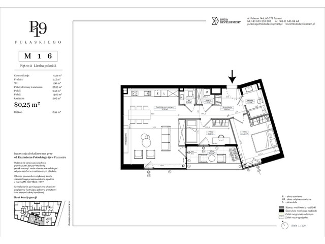 Mieszkanie w inwestycji Pułaskiego 19, symbol M16 » nportal.pl
