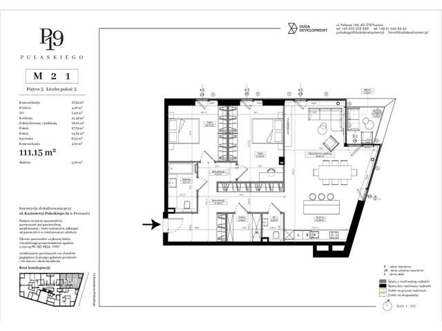 Mieszkanie w inwestycji Pułaskiego 19, symbol M21 » nportal.pl