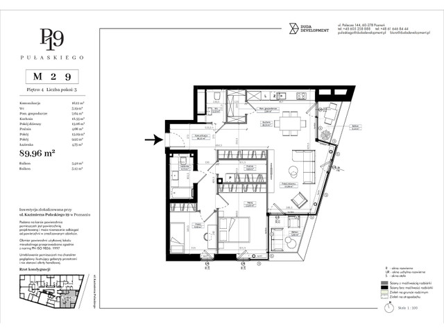 Mieszkanie w inwestycji Pułaskiego 19, symbol M29 » nportal.pl