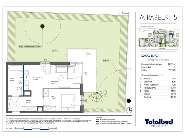 Mieszkanie w inwestycji Mirabelki 5, symbol B.P0.11 » nportal.pl