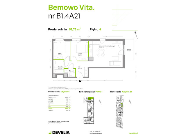 Mieszkanie w inwestycji Bemowo Vita, symbol B1/4/A21 » nportal.pl