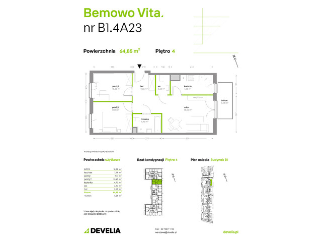 Mieszkanie w inwestycji Bemowo Vita, symbol B1/4/A23 » nportal.pl