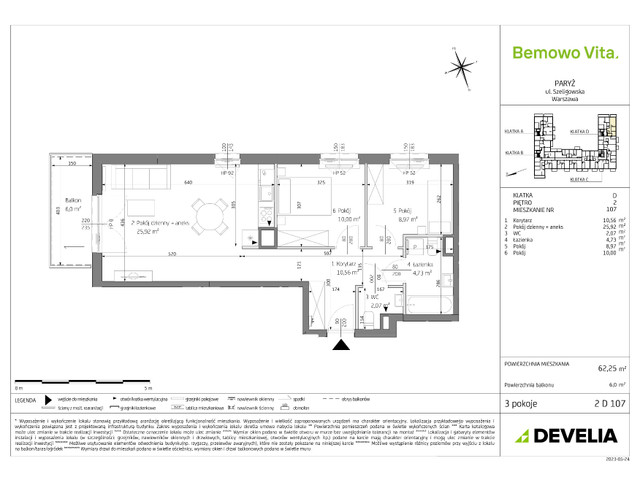 Mieszkanie w inwestycji Bemowo Vita, symbol B3/2/D107 » nportal.pl