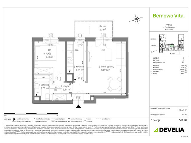 Mieszkanie w inwestycji Bemowo Vita, symbol B3/5/B70 » nportal.pl