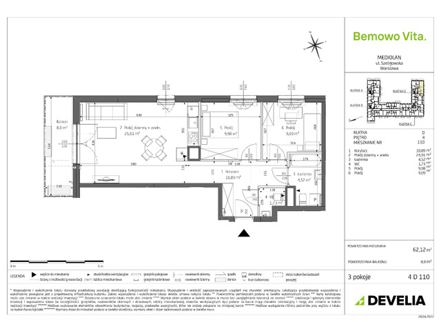 Mieszkanie w inwestycji Bemowo Vita, symbol B4/4/D110 » nportal.pl