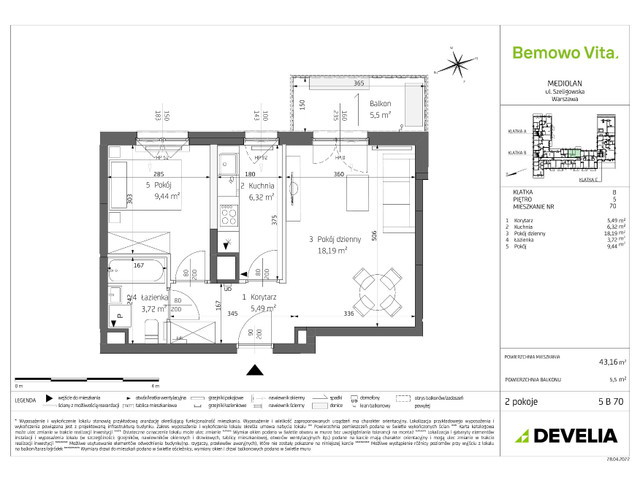 Mieszkanie w inwestycji Bemowo Vita, symbol B4/5/B70 » nportal.pl