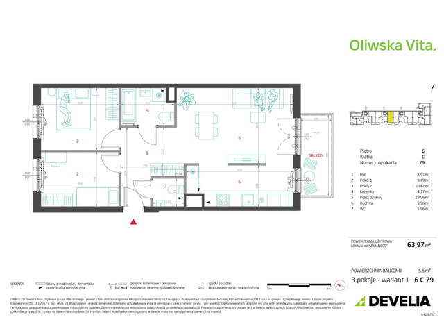 Mieszkanie w inwestycji Oliwska Vita, symbol 6C79 » nportal.pl