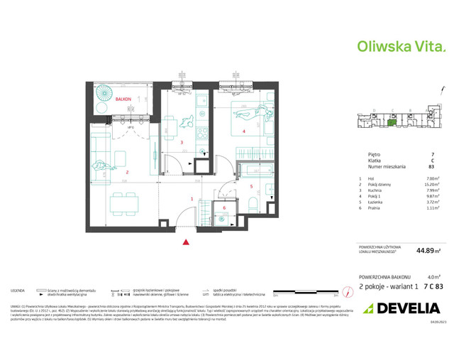 Mieszkanie w inwestycji Oliwska Vita, symbol 7C83 » nportal.pl