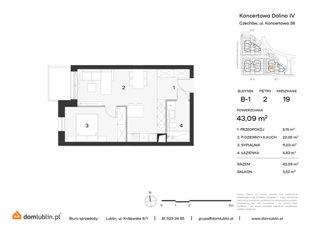 Mieszkanie w inwestycji KONCERTOWA DOLINA, symbol 19 » nportal.pl