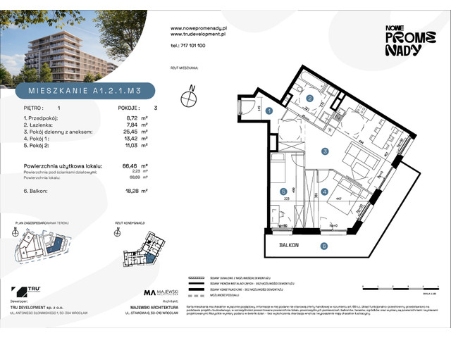 Mieszkanie w inwestycji Nowe Promenady, symbol A1-A1.2.1.M3 » nportal.pl