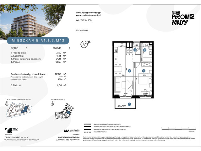 Mieszkanie w inwestycji Nowe Promenady, symbol A1-A1.1.3.M13 » nportal.pl