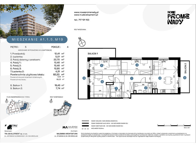 Mieszkanie w inwestycji Nowe Promenady, symbol A1-A1.1.5.M19 » nportal.pl