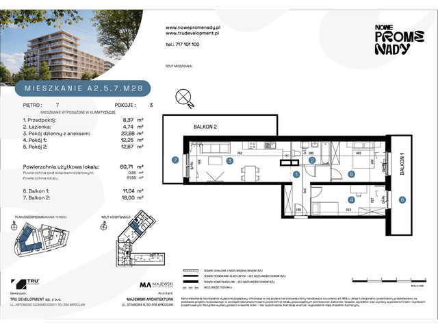 Mieszkanie w inwestycji Nowe Promenady, symbol A2-A2.5.7.M28 » nportal.pl