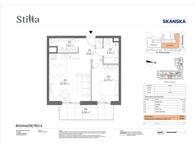 Mieszkanie w inwestycji Stilla, symbol BA0464 » nportal.pl