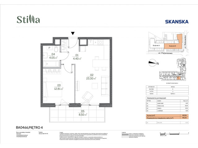 Mieszkanie w inwestycji Stilla, symbol BA0466 » nportal.pl