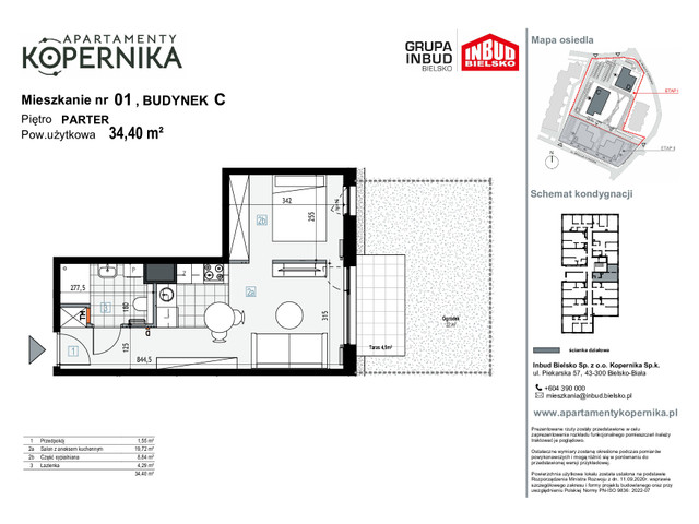 Mieszkanie w inwestycji APARTAMENTY KOPERNIKA, symbol M.1.C » nportal.pl