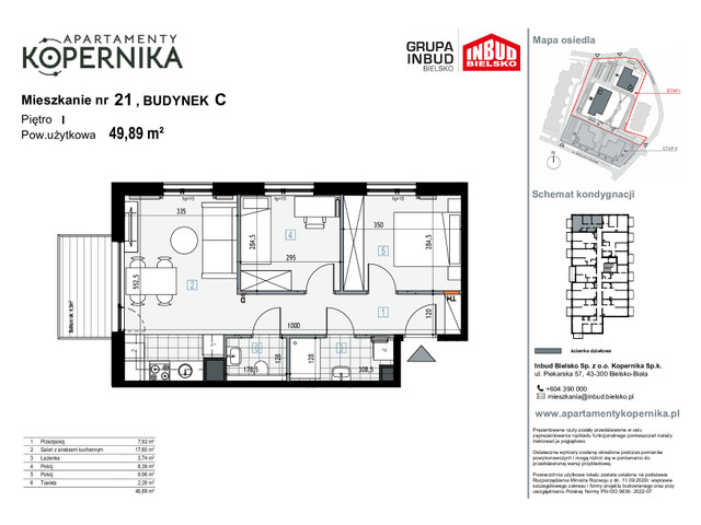 Mieszkanie w inwestycji APARTAMENTY KOPERNIKA, symbol M.21.C » nportal.pl