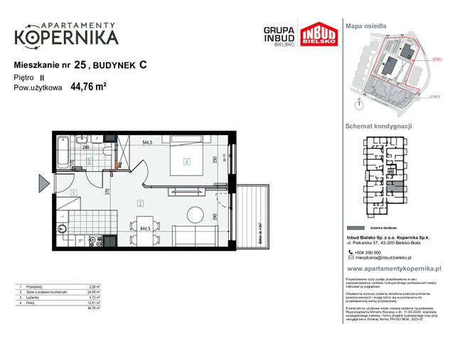 Mieszkanie w inwestycji APARTAMENTY KOPERNIKA, symbol M.25.C » nportal.pl