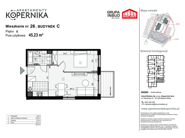 Mieszkanie w inwestycji APARTAMENTY KOPERNIKA, symbol M.26.C » nportal.pl