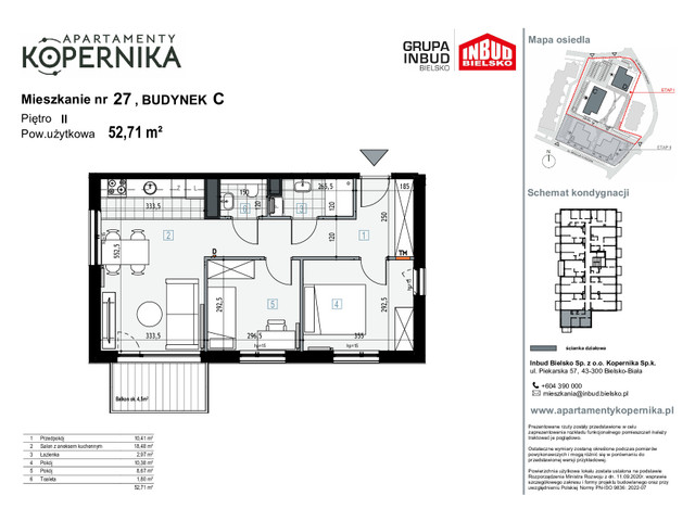 Mieszkanie w inwestycji APARTAMENTY KOPERNIKA, symbol M.27.C » nportal.pl