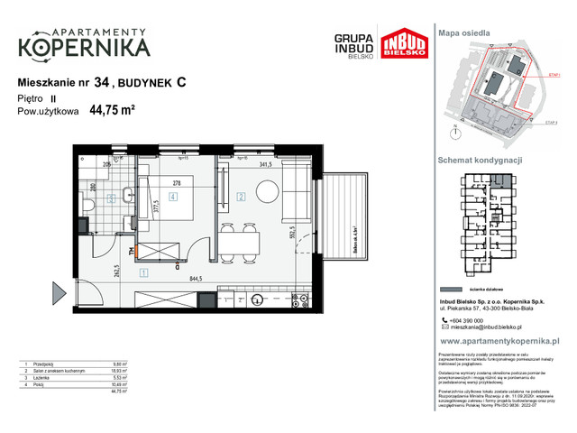 Mieszkanie w inwestycji APARTAMENTY KOPERNIKA, symbol M.34.C » nportal.pl