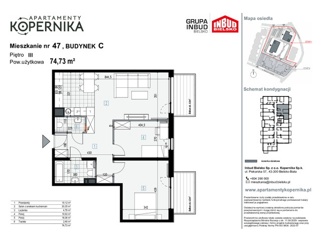 Mieszkanie w inwestycji APARTAMENTY KOPERNIKA, symbol M.47.C » nportal.pl