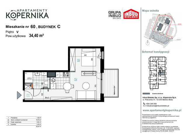 Mieszkanie w inwestycji APARTAMENTY KOPERNIKA, symbol M.60.C » nportal.pl