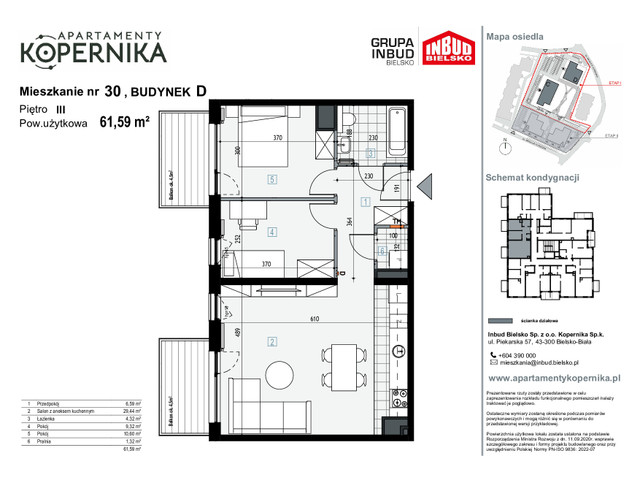 Mieszkanie w inwestycji APARTAMENTY KOPERNIKA, symbol M.30.D » nportal.pl