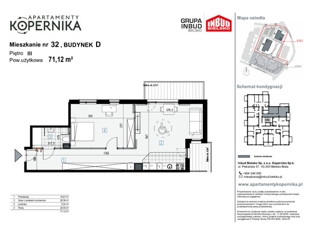 Mieszkanie w inwestycji APARTAMENTY KOPERNIKA, symbol M.32.D » nportal.pl