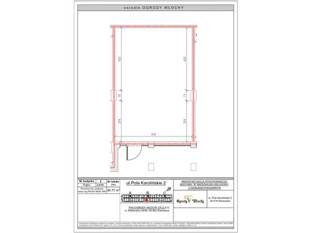 Komercyjne w inwestycji LOKALE USLUGOWE OGRODY WŁOCHY, symbol U711 » nportal.pl