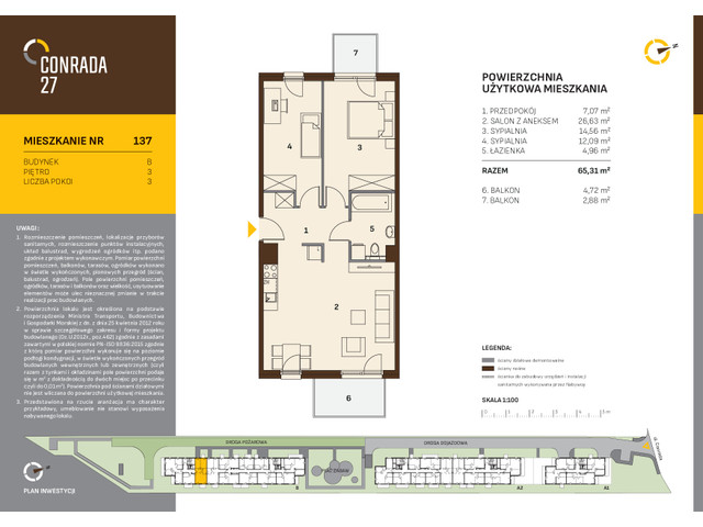 Mieszkanie w inwestycji Conrada 27, symbol C27-LM-B-137 » nportal.pl