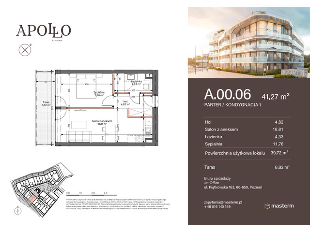 Mieszkanie w inwestycji Apollo Residence, symbol A.0.06 » nportal.pl