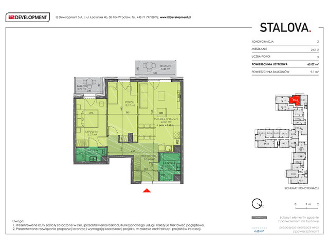 Mieszkanie w inwestycji Stalova, symbol 2.K1.2 » nportal.pl