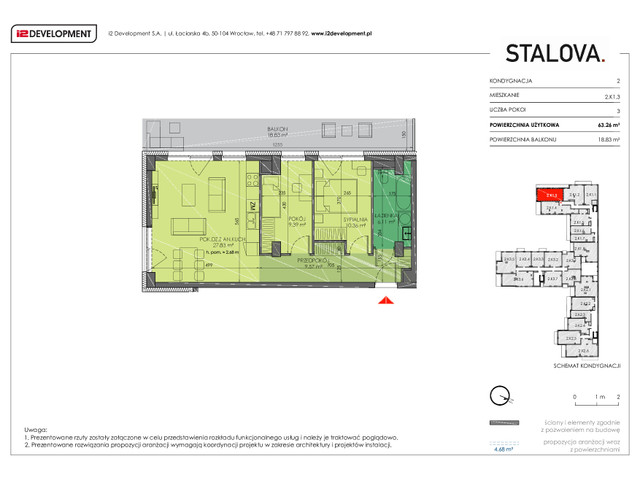 Mieszkanie w inwestycji Stalova, symbol 2.K1.3 » nportal.pl