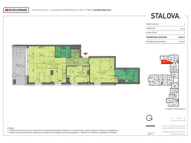 Mieszkanie w inwestycji Stalova, symbol 2.K1.4 » nportal.pl