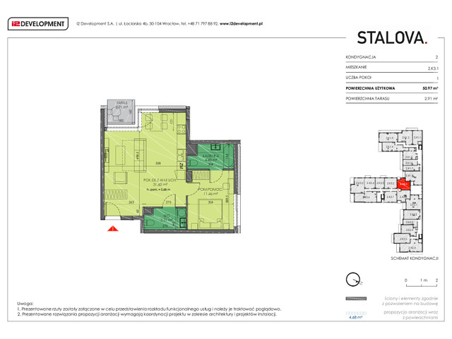 Mieszkanie w inwestycji Stalova, symbol 2.K3.1 » nportal.pl