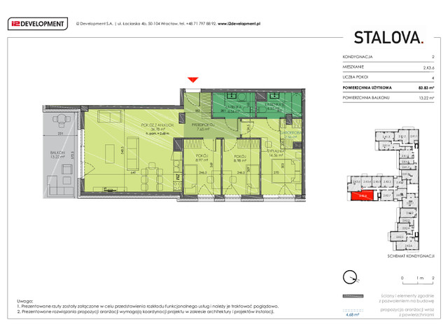 Mieszkanie w inwestycji Stalova, symbol 2.K3.6 » nportal.pl