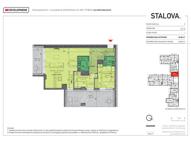 Mieszkanie w inwestycji Stalova, symbol 3.K1.8 » nportal.pl