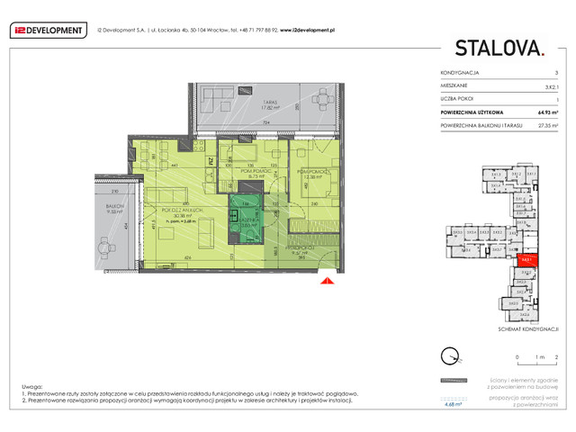 Mieszkanie w inwestycji Stalova, symbol 3.K2.1 » nportal.pl