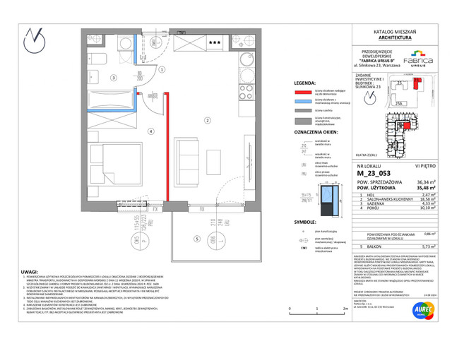 Mieszkanie w inwestycji Fabrica Ursus - etap B1, symbol M_23_053 » nportal.pl