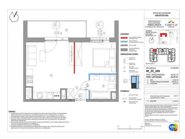 Mieszkanie w inwestycji Fabrica Ursus - etap B1, symbol M_25_103 » nportal.pl