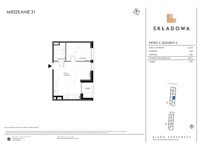 Mieszkanie w inwestycji Apartamenty Składowa, symbol A.31 » nportal.pl