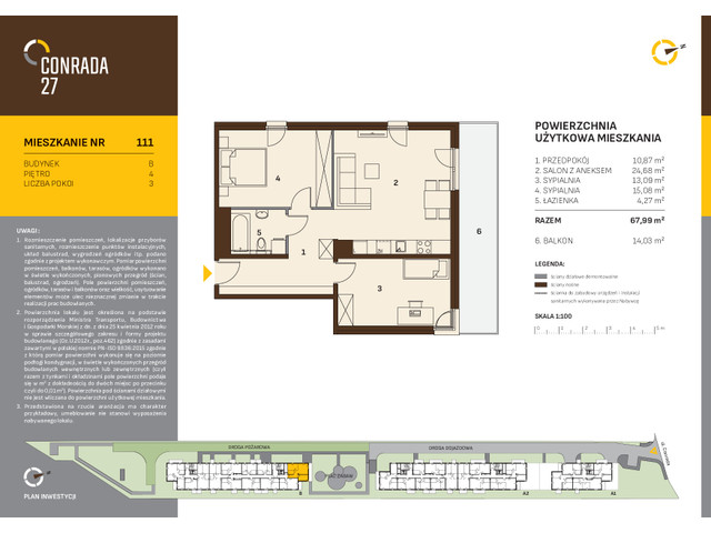 Mieszkanie w inwestycji Conrada 27, symbol C27-LM-B-111 » nportal.pl