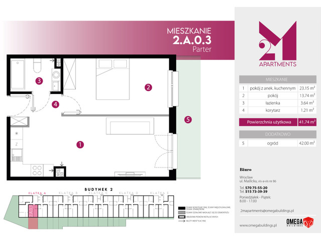 Mieszkanie w inwestycji 2M Apartments, symbol 2-2.A.0.3 » nportal.pl