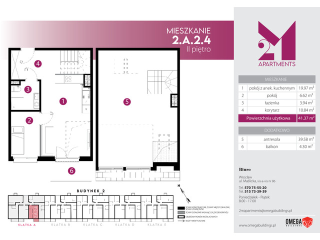 Mieszkanie w inwestycji 2M Apartments, symbol 2-2.A.2.4 » nportal.pl