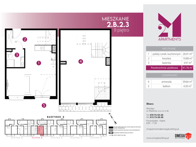 Mieszkanie w inwestycji 2M Apartments, symbol 2-2.B.2.3 » nportal.pl