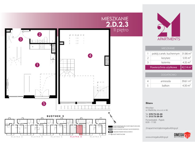 Mieszkanie w inwestycji 2M Apartments, symbol 2-2.D.2.3 » nportal.pl