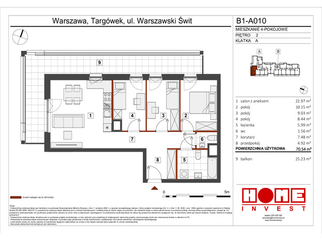 Mieszkanie w inwestycji Warszawski Świt VIII, symbol B1_A010 » nportal.pl