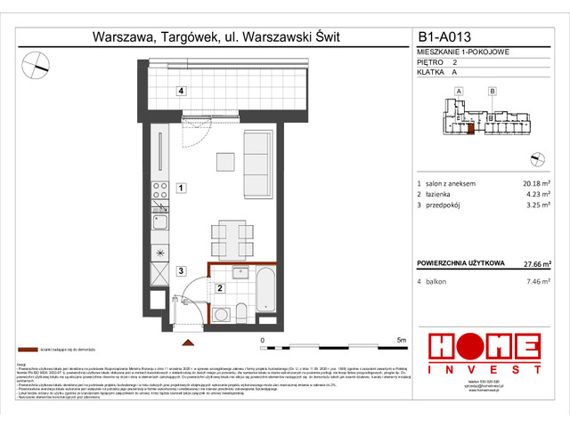 Mieszkanie w inwestycji Warszawski Świt VIII, symbol B1_A013 » nportal.pl