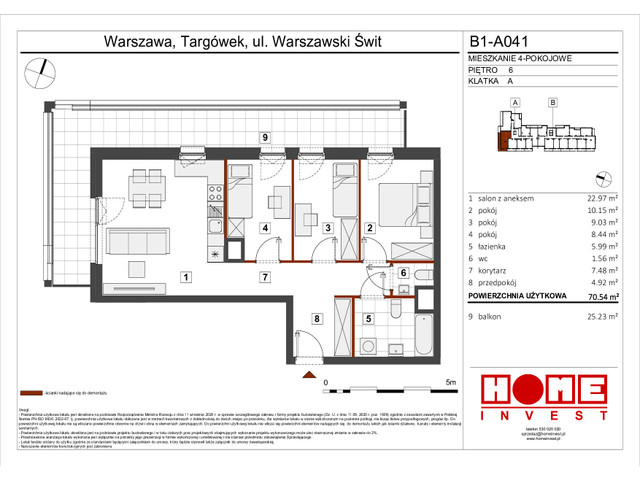 Mieszkanie w inwestycji Warszawski Świt VIII, symbol B1_A041 » nportal.pl